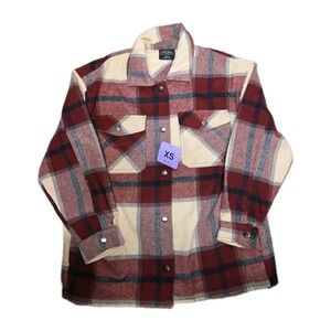 HFX Womens Plaid Jacket Red XS